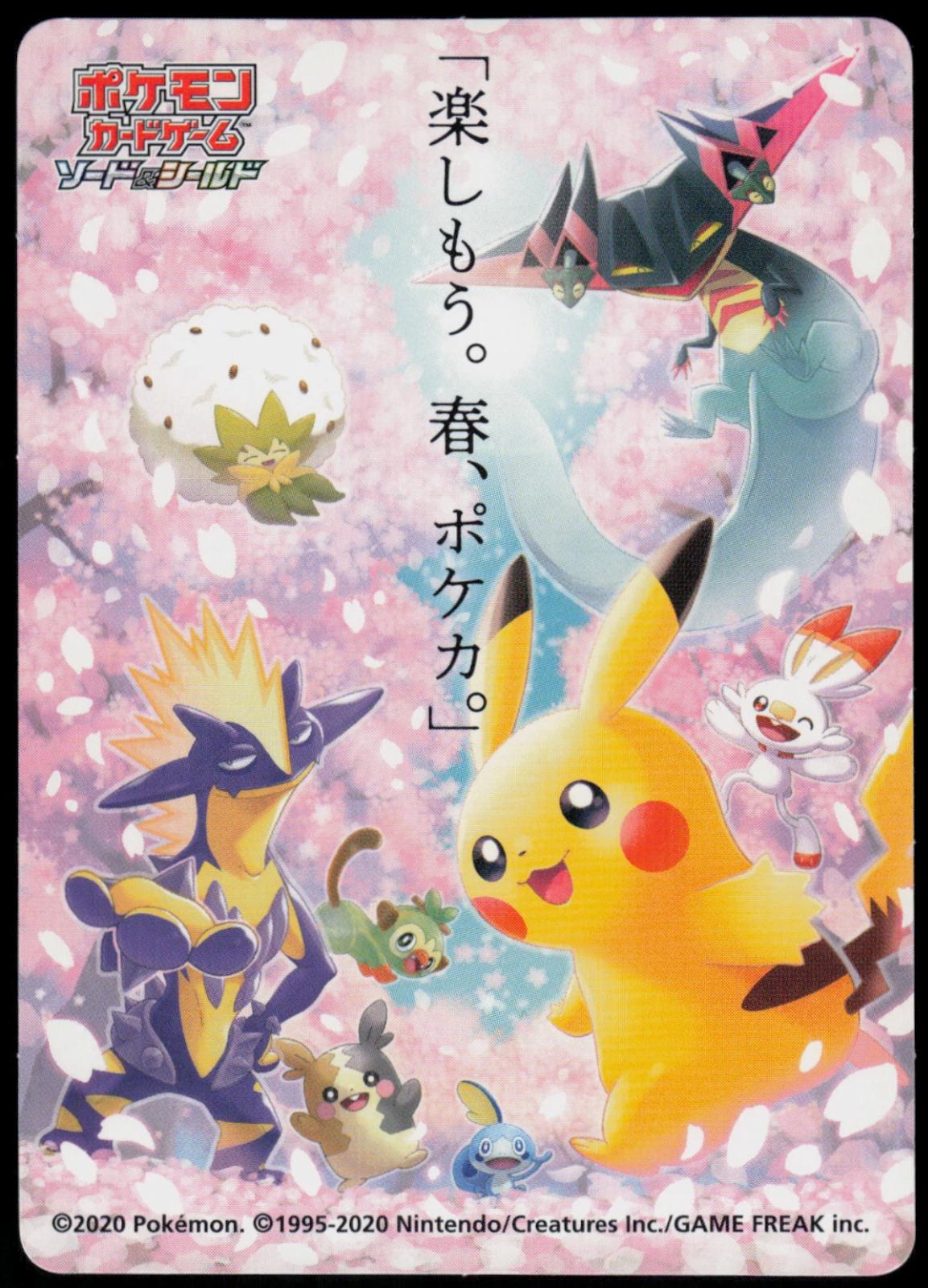 Japanese Promo Let's Have Fun Pokeka Spring 2020 Campaign Sticker Pokémon card